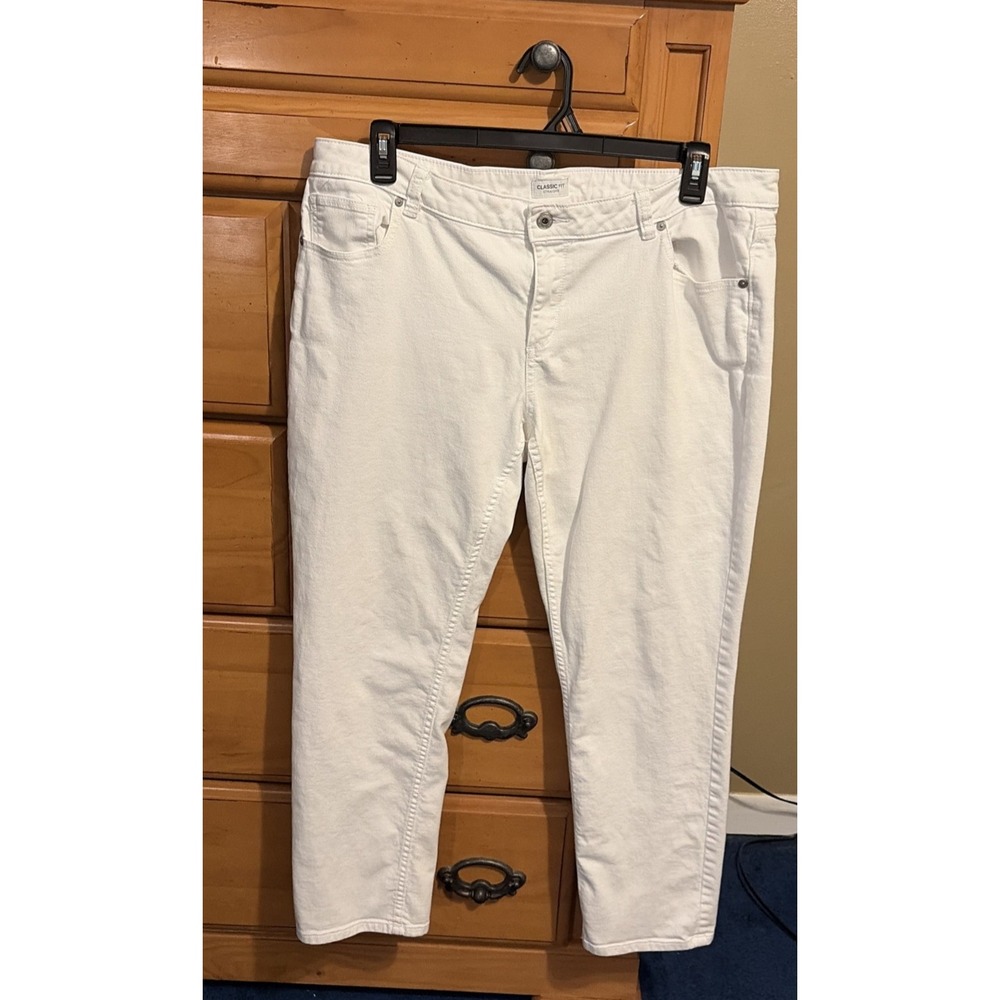 White Liz Claiborne Jeans, White Jeans Women's Size 18, PLus Size Jeans